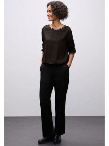 Street One Bluzka w kolorze brązowym rozmiar: 36. Brązowe bluzki Street One, s, bez wzorów, z wiskozy, klasyczne, bez kołnierzyka, bez ramiączek. Za 122,09 zł.