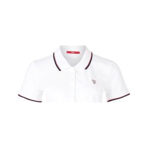 S.Oliver Koszulka Polo Triko Damska 14.804.35.5007 . 0100 White (Rozmiar 42). Bluzki marki s.Oliver. W wyprzedaży za 101,00 zł.