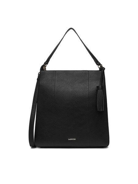 Lasocki Torebka C-LSK-L-015-08 Czarny. Czarne listonoszki Lasocki, bez wzorów, z materiału, bez dodatków. Za 169,99 zł.