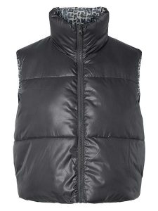 Pieces Kamizelka pikowana w kolorze szarym rozmiar: XL. Szare kamizelki Pieces, xl, bez wzorów, bez kołnierzyka, bez ramiączek, bez kaptura. Za 123,25 zł.