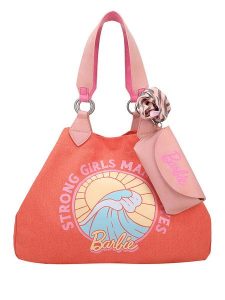 Fritzi aus Preußen Shopper bag "Limited Barbie" w kolorze koralowym - 42 x 29 x 15 cm rozmiar: onesize. Czerwone shopper bag Fritzi aus Preußen, bez wzorów, z bawełny, na ramię, z tłoczeniem, bez dodatków. Za 139,87 zł.