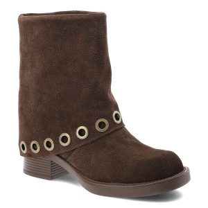 Brązowe Botki Artiker Stylowe Kowbojki Damskie. Brązowe botki ARTIKER, bez wzorów, z jeansu, bez obcasa, na obcasie, bez zapięcia. Za 329,00 zł.