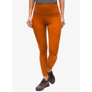 Legginsy damskie Fjallraven Abisko Tights. Brązowe legginsy Fjällräven, bez wzorów. Za 382,99 zł.