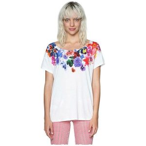 Desigual Ladies T-Shirt Ts Aglaia 18swtkcq 1000 (Rozmiar S). T-shirty marki Desigual. W wyprzedaży za 112,00 zł.