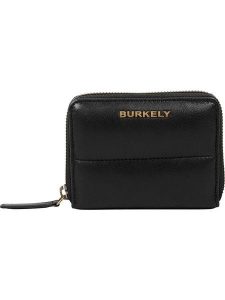 Burkely Skórzany portfel w kolorze czarnym - 12 x 10 x 3 cm rozmiar: onesize. Czarne portfele Burkely, bez wzorów, z materiału. Za 127,35 zł.