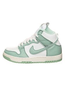 Nike Skórzane sneakersy "Dunk Hi 1985" w kolorze zielono-białym rozmiar: 36. Białe trampki Nike, bez wzorów, z materiału, za kostkę, bez zapięcia. Za 307,46 zł.