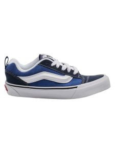 Vans Skórzane sneakersy "Knu Skool" w kolorze granatowym rozmiar: 42. Niebieskie trampki Vans, bez wzorów, bez zapięcia. Za 239,99 zł.