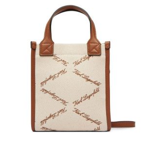 Torebka KARL LAGERFELD. Brązowe torebki klasyczne KARL LAGERFELD, bez wzorów, bez dodatków. Za 649,99 zł.