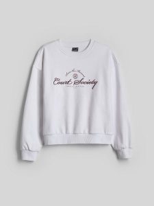 4F Bluza dresowa loose bez kaptura damska - biała M. Białe bluzy 4f, l, bez wzorów, z dresówki, bez kaptura. Za 149,99 zł.