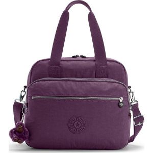 Torebka "Kos M" w kolorze fioletowym - 36 x 31 x 21 cm. Torebki klasyczne marki Kipling. W wyprzedaży za 150,95 zł.
