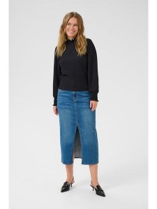 Kaffe Bluzka w kolorze czarnym rozmiar: XXL. Czarne bluzki Kaffe, xxl, bez wzorów, bez kołnierzyka, bez ramiączek. Za 65,23 zł.