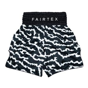 Spodenki bokserskie Fairtex Boxing Trunks BT2004 "Crack". Czarne szorty FAIRTEX, bez wzorów, sportowe. Za 279,99 zł.