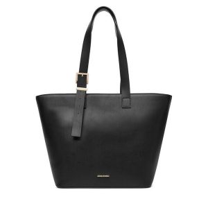 Torebka GINO ROSSI. Czarne shopper bag Gino Rossi, bez wzorów, bez dodatków. Za 329,99 zł.
