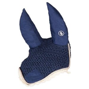 Krótka czapka dla konia BR Equitation Event. Niebieskie czapki BR, bez wzorów, z materiału, eleganckie. Za 149,00 zł.
