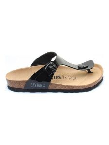 BAYTON Japonki "Mercure" w kolorze czarnym rozmiar: 38. Czarne klapki Bayton, bez wzorów, z otwartym noskiem, bez obcasa. Za 109,00 zł.