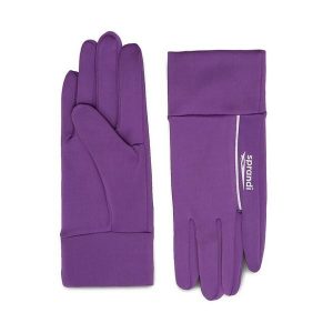 Rękawiczki Damskie Sprandi. Fioletowe rękawiczki Sprandi, bez wzorów, z dzianiny. Za 49,99 zł.