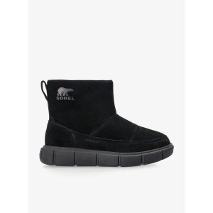 Buty zimowe damskie Sorel Explorer III Slip-On WP. Czarne buty trekkingowe Sorel, bez zapięcia. Za 424,99 zł.