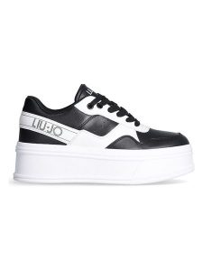 Liu Jo Sneakersy w kolorze czarno-białym rozmiar: 40. Białe trampki Liu Jo, bez wzorów, z materiału, bez zapięcia. Za 382,13 zł.