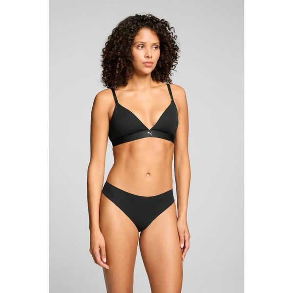 Puma stringi damskie Invisible Cotton 2-pack czarne. Czarne stringi Puma, bez wzorów, z bawełny. Za 156,20 zł.