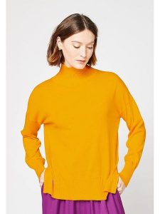 Rodier Sweter w kolorze żółtym rozmiar: M. Żółte swetry oversize Rodier, m, bez wzorów, z wełny, bez ramiączek. Za 144,92 zł.