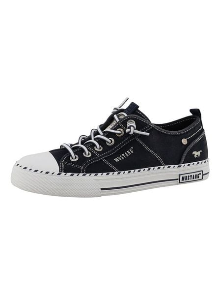 MUSTANG SHOES Sneakersy "Magdalena" w kolorze granatowym rozmiar: 41. Niebieskie trampki MUSTANG SHOES, bez wzorów, bez zapięcia. Za 181,76 zł.