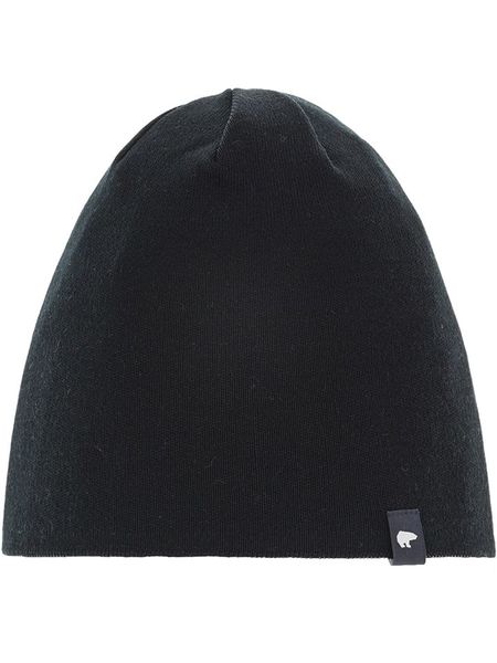 Eisbär Wełniana czapka "Callon 2.0" w kolorze czarnym rozmiar: onesize. Czarne czapki Eisbar, z aplikacjami, z wełny. Za 134,95 zł.