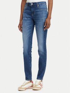 Tommy Jeans Jeansy Sophie DW0DW23101 Granatowy Skinny Fit. Niebieskie jeansy Tommy Jeans, bez wzorów, z bawełny. Za 449,99 zł.