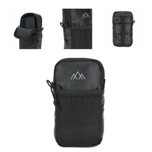 Saszetka turystyczna Kadva Polypore mobilna kieszeń. Czarne nerki i saszetki KADVA, bez wzorów. Za 29,99 zł.