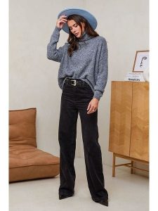 Soft Cashmere Golf w kolorze szarym rozmiar: 34/36. Szare swetry oversize Soft Cashmere, bez wzorów, z kaszmiru, bez ramiączek. Za 104,99 zł.