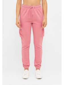 Bench Spodnie dresowe "Liat" w kolorze różowym rozmiar: 40. Różowe spodnie dresowe Bench, bez wzorów, z dresówki. Za 117,99 zł.