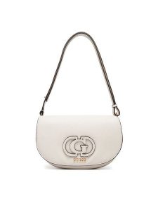 Guess Torebka Calebra HWBG95 36210 Biały. Białe listonoszki Guess, z aplikacjami, ze skóry, bez dodatków. Za 399,99 zł.