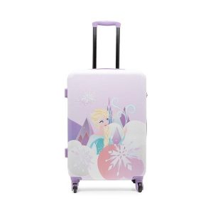 Walizka średnia Frozen. Fioletowe walizki Frozen, bez wzorów, średnie. Za 239,99 zł.