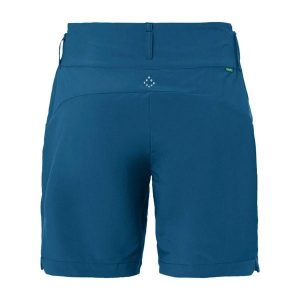 Damskie szorty bermudzkie VAUDE Skomer. Niebieskie szorty Vaude, bez wzorów, sportowe. Za 371,45 zł.