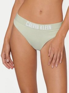 Calvin Klein Swimwear Dół od bikini LV00Q61221 Zielony. Zielone bikini Calvin Klein Swimwear, bez wzorów, z syntetyku. Za 189,99 zł.