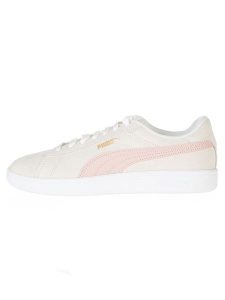 Puma Skórzane sneakersy "Smash 3.0" w kolorze kremowo-jasnoróżowym rozmiar: 41. Brązowe trampki Puma, bez wzorów, ze skóry, bez zapięcia. Za 180,06 zł.
