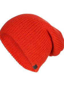Elkline Czapka beanie "Drew" w kolorze czerwonym rozmiar: onesize. Czerwone czapki Elkline, bez wzorów, z materiału. Za 136,78 zł.