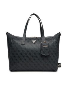 Guess Torba weekendowa Latona Travel TWLB92 11017 Czarny. Czarne torebki klasyczne Guess, z aplikacjami, ze skóry, bez dodatków. Za 579,99 zł.