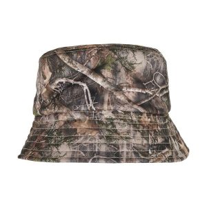Czapka Dwustronna Tree Camo Sherpa Bucket Hat. Brązowe czapki FLEXFIT, bez wzorów, sportowe. Za 137,99 zł.