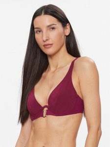 Chantelle Góra od bikini Glow C15T10 Bordowy. Czerwone bikini Chantelle, bez wzorów, z syntetyku. Za 329,99 zł.