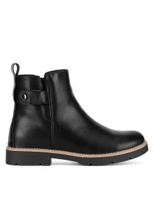Clara Barson Botki WS5885-02 Czarny. Czarne botki Clara Barson, bez wzorów, z materiału, bez obcasa, na płaskiej podeszwie, bez zapięcia. Za 149,99 zł.