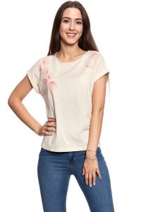 MUSTANG T SHIRT DAMSKI Audrey C Embro 1009480 3248. T-shirty Mustang, s, bez wzorów, bez kołnierzyka, bez ramiączek. W wyprzedaży za 39,99 zł.