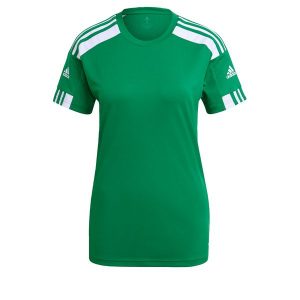 Koszulka damska adidas Squadra 21 Jersey. Białe bluzki ADIDAS, l, bez wzorów, z jersey, sportowe, bez kołnierzyka, bez ramiączek. Za 75,00 zł.