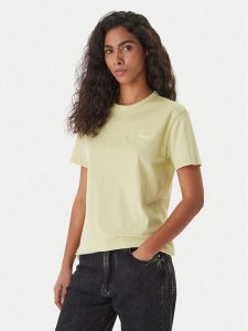 HUGO T-Shirt Damacia_7 50561233 Zielony Regular Fit. Zielone t-shirty Hugo, m, bez wzorów, z bawełny, bez kołnierzyka, bez ramiączek. Za 213,99 zł.