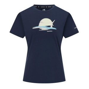 Koszulka Damska Tranquility III Yoga Pose T-shirt. Niebieskie t-shirty Dare 2b, bez wzorów, bez kołnierzyka, bez ramiączek. Za 94,99 zł.