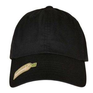 Czapka Z Daszkiem Z Poliestru Z Recyklingu. Czarne czapki FLEXFIT, bez wzorów. Za 84,99 zł.