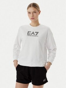 EA7 Emporio Armani Komplet bluza i szorty sportowe 7W000974 AF13135 M0003 Biały Regular Fit. Białe bluzy EA7 Emporio Armani, m, bez wzorów, z bawełny, bez kaptura. Za 345,99 zł.