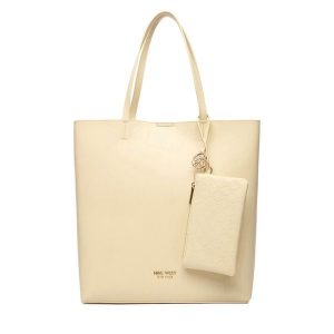 Torebka Nine West. Żółte shopper bag Nine West, bez wzorów, bez dodatków. Za 199,99 zł.