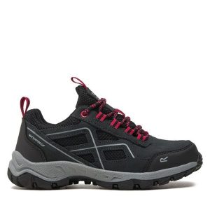 Trekkingi Regatta. Czarne buty sportowe Regatta, bez wzorów, bez zapięcia, trekkingowe. Za 279,99 zł.