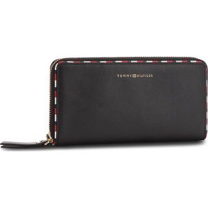 Duży Portfel Damski TOMMY HILFIGER - Classic Leather Lar AW0AW05756 002. Portfele marki TOMMY HILFIGER. W wyprzedaży za 279,00 zł.