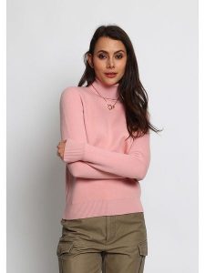 C& Jo Golf w kolorze jasnoróżowym rozmiar: 36. Różowe golfy C& Jo, bez wzorów, z kaszmiru. Za 152,99 zł.